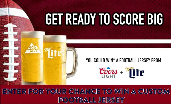 Molson Coors Score Big Sweepstakes: Win Free Football Jerseys (100 Winners)