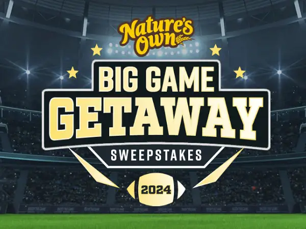 Nature's Own Big Game Getaway Sweepstakes: Win Trip to Attend Super Bowl LVIII