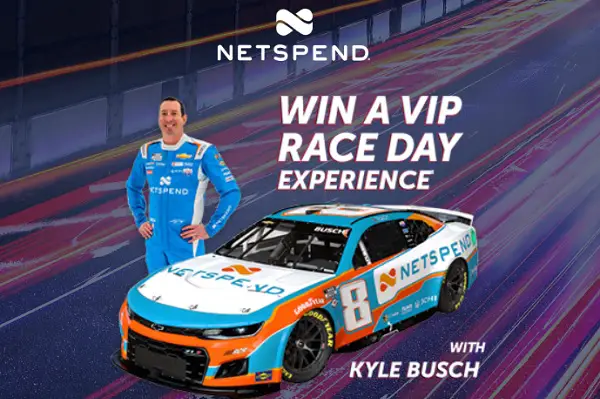 Netspend Giveaway: Win a Trip, Free Race Tickets, Meet Kyle Busch & Garage Access
