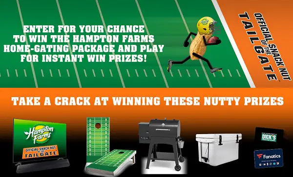 Hampton Farms Fall Football Sweepstakes: Win Home-Gating Package or Instant Win Prizes (250+ Winners)
