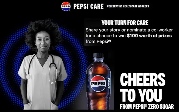 AFH Beverage Healthcare Pepsi Cheers To You Sweepstakes: Win Free Gift Cards of $100