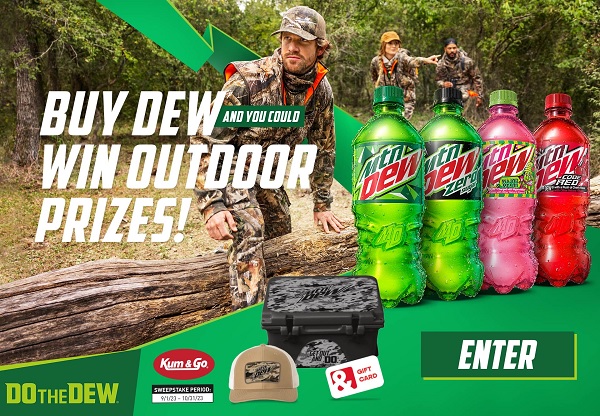 Pepsi Outdoor Giveaway 2023: Win $1500 Kum & Go Gift Card and More! (70 Winners)