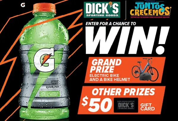 Pepsi Bodegas Sports Giveaway: Win Electric Bike & $50 Dick’s Sporting Goods Gift Cards