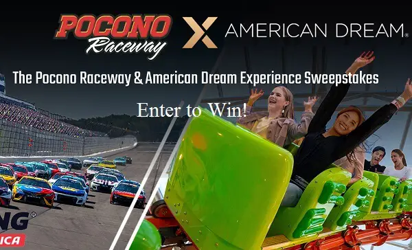 Pocono Raceway American Dream Sweepstakes: Win a Trip to Nascar Race & More (10+ Prizes)