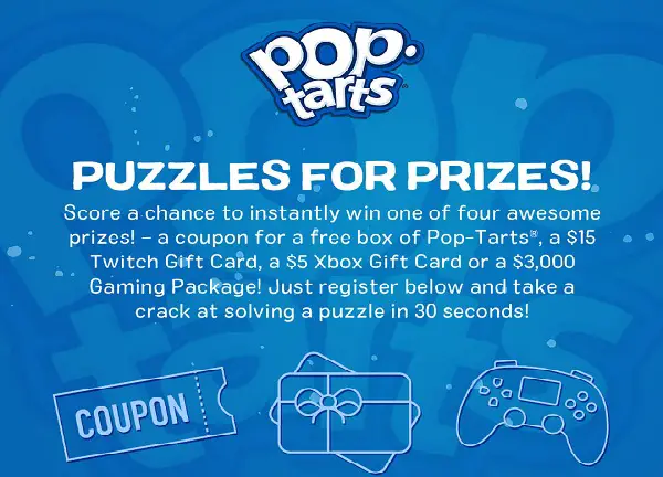 Kellogg’s Pop-Tarts Gaming Giveaway: Win Free Video Game Consoles, Xbox Codes & More