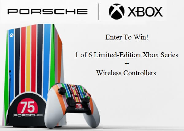 Porsche Xbox Sweepstakes: Win Free Xbox Series Video Game Consoles (6 Winners)