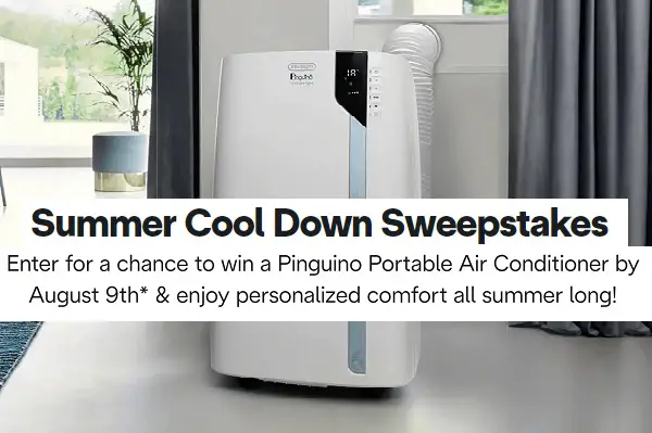De'Longhi Portable Air Conditioner Giveaway (5 Winners)