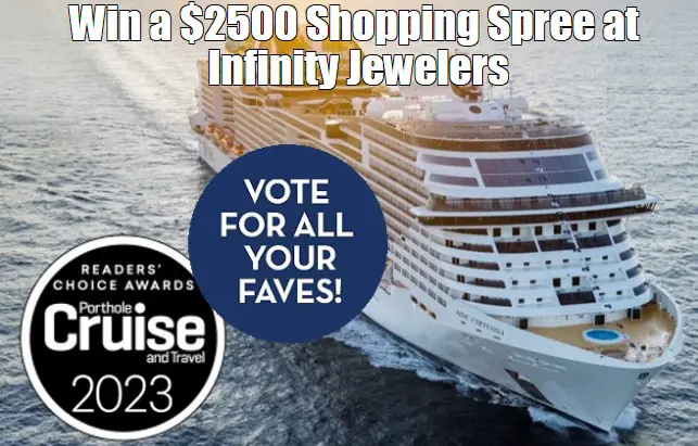 Porthole Cruise and Travel Readers Choice Awards Sweepstakes 2023: Win $2500 Shopping Spree!