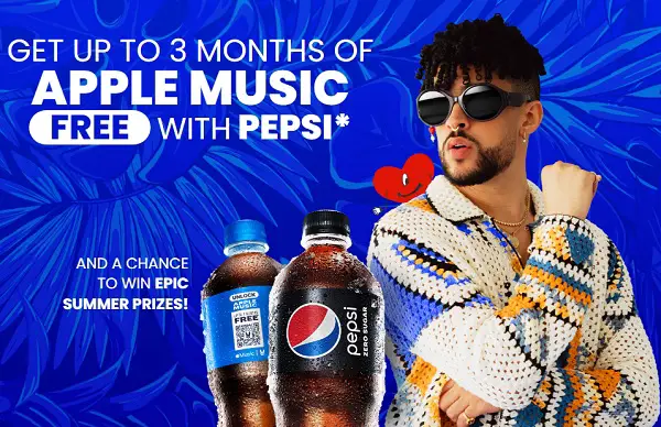 Pepsi Press Play On Summer Sweepstakes: Win Trip to Apple Music Live Event or 150000 Instant Win Prizes!