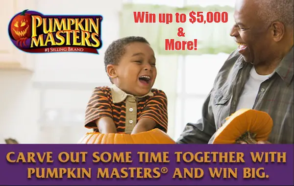 Pumpkin Masters Cash Giveaway: Win Cash up to $5,000 & Free Products (10+ Prizes)