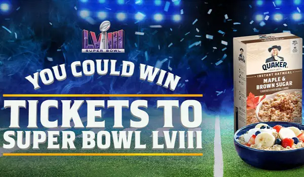 Quaker NFL Fall Football Sweepstakes: Win a trip to Super Bowl LVIII