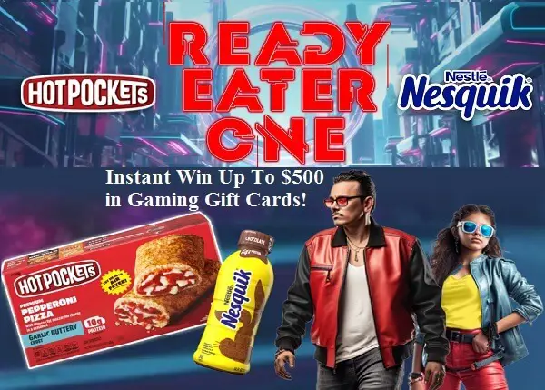 Ready Eater One Gift Card Giveaway: Instant Win Gaming Prizes up to $500 & Free Offers