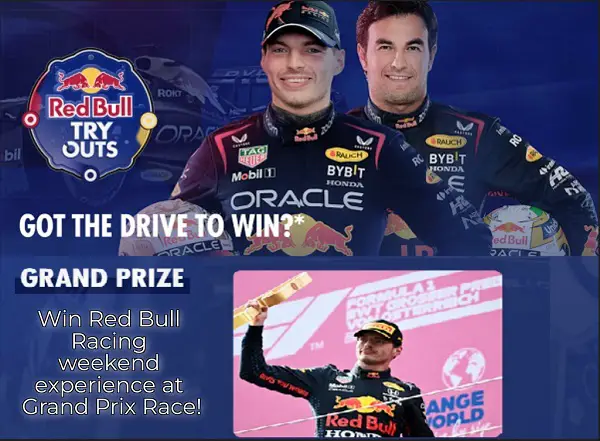 Red Bull Tryouts QuikTrip Contest: Win a Trip to a Grand Prix Race Event