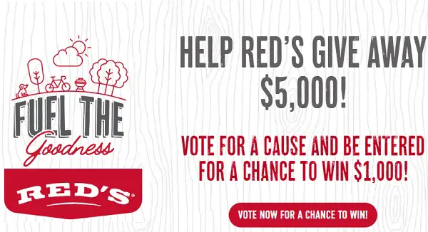 Red’s All Natural Fuel The Goodness $1,000 Cash Giveaway
