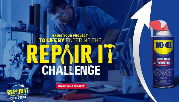 WD-40 Repair It, Don't Replace It Contest: Win Cash Prize Up to $3000 (29 Winners)