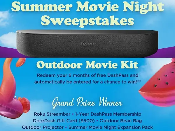 Roku Channel Free Movie Night Package Giveaway (34 Winners)