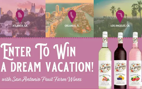 San Antonio Fruit Farm Pick Your Getaway Giveaway: Win a Trip Package