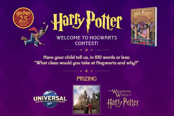 Scholastic Harry Potter Contest: Win a Trip to Universal Studios Hollywood or Orlando Resort