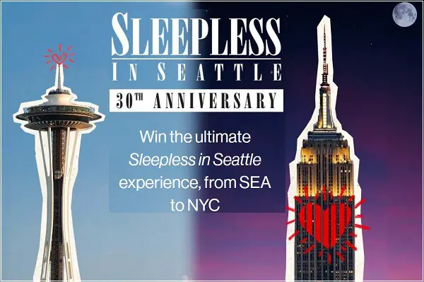 Sleepless 30 Sweepstakes: Win Free Trips to Space Needle Seattle & NYC Empire State Building