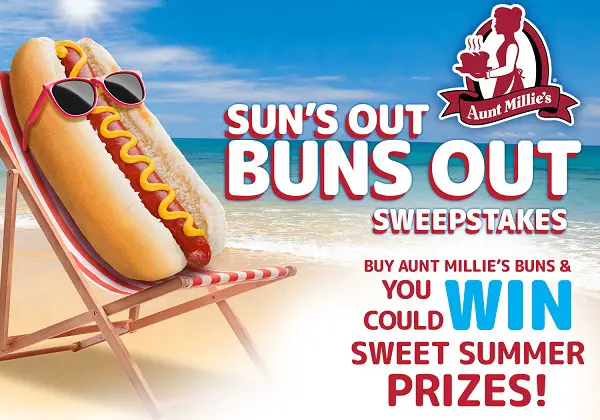 Aunt Millie's Suns Out Buns Out Sweepstakes: Win Traeger Pro Pellet Grill or Weekly Prizes!