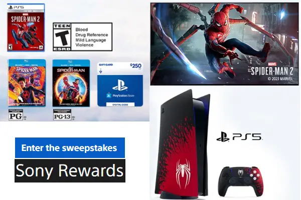 Sony Rewards Video Game Giveaway: Win PlayStation 5 Console Marvel’s Spider-Man 2 Bundle
