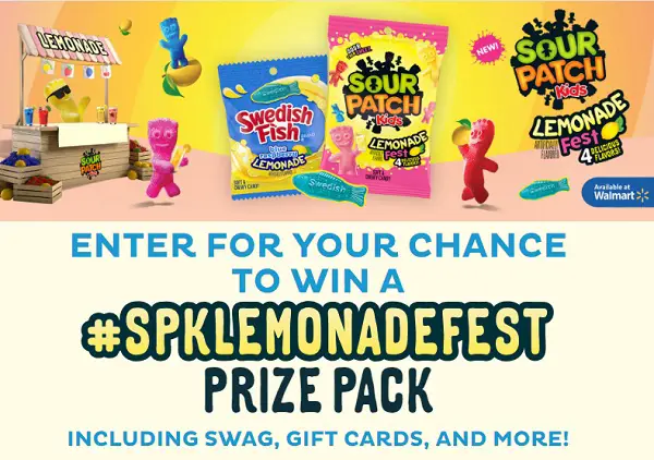 Win Sour Patch Kids Lemonade Fest Prize Pack! (30 Winners)