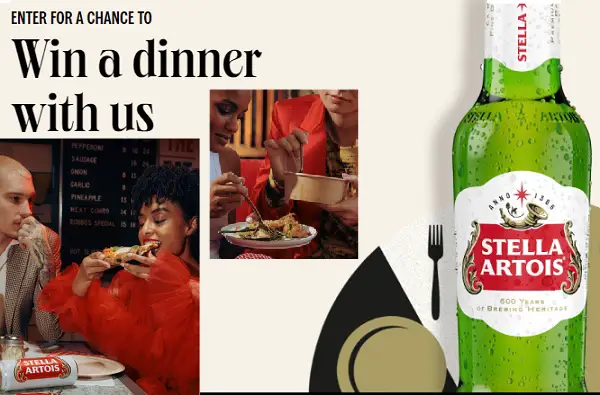Stella Artois Let’s Do Dinner Sweepstakes: Instant Win a Trip to New York City & More (5K+ Prizes)