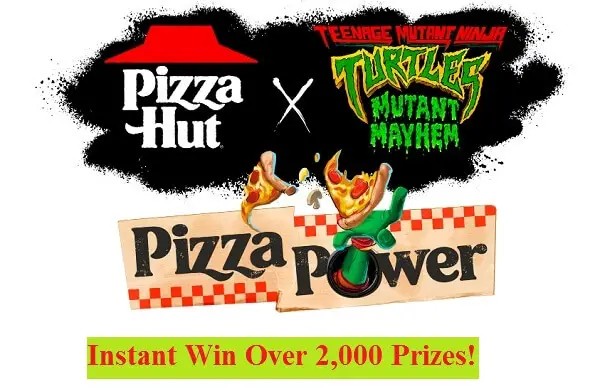 TMNT Pizza Power Promotion: Instant Win Free Pizza, Movie Tickets, Family Trip & More (2K+ Prizes)