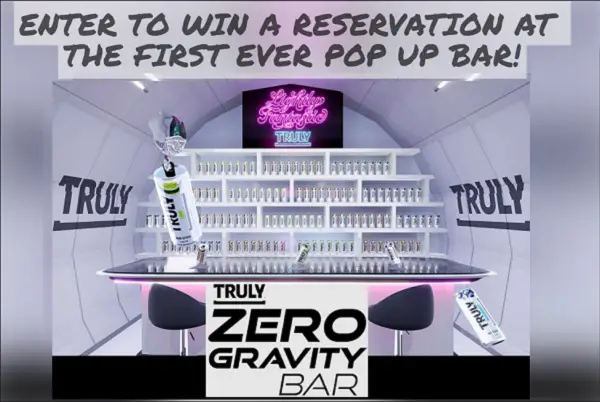 Win a Trip to Long Beach Truly Zero Gravity Bar (5 Winners)