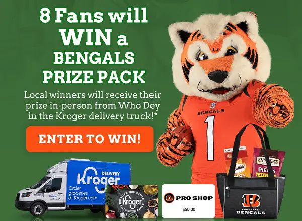 Up Your Snack Bowl Game Sweepstakes: Win Bengals Party Pack for Free! (8 Winners)