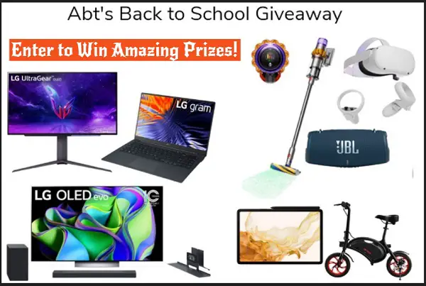 Abt Electronics Back To School Giveaway: Win Free Laptops, Gaming PC, Smart TV & More