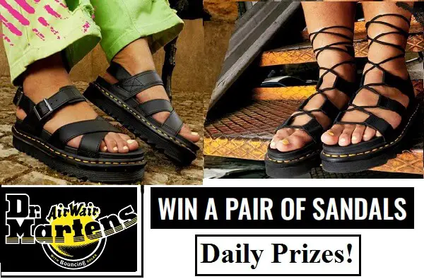 Win a Pair of Dr. Martens Sandals Giveaway (Daily Prizes)