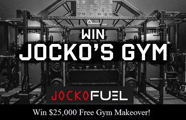 Win Jocko’s Gym Giveaway: Win Free Gym Makeover & Jocko Fuel Products for 1-Year