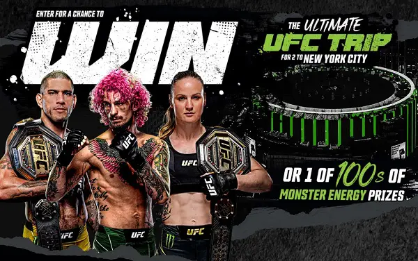 Monster Energy UFC New York Event Experience Giveaway (100 Winners)