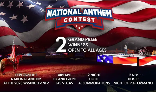 Wrangler NFR Las Vegas Trip Giveaway: Win Trip, Free Tickets & The National Anthem Performance