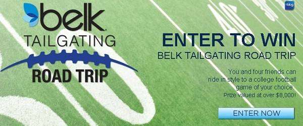 Belk Tailgating Roadtrip Sweepstakes