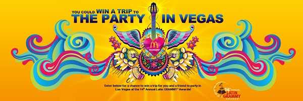McDonald’s 2013 Sweepstakes for the 14th Annual Latin Grammy