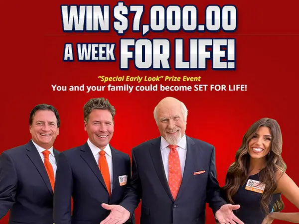 PCH $7,000 A Week For Life Sweepstakes 2022