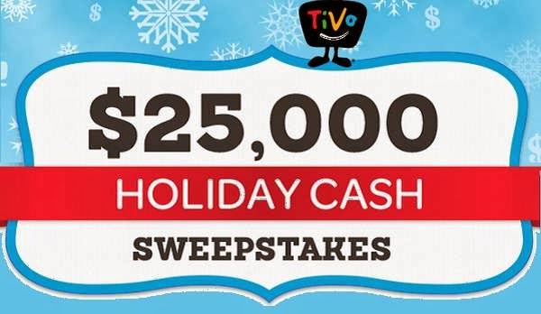 TiVo $25K Holiday Cash Sweepstakes