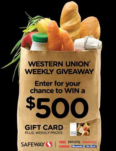 Western Union Weekly Giveaway 2013
