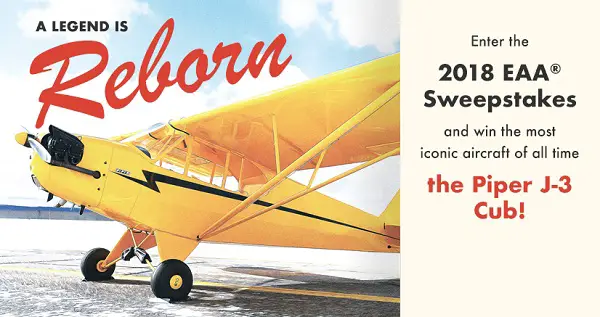 EAA Aircraft Sweepstakes: Win 1941 Piper J3C-65 Cub