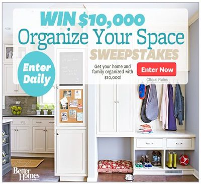 Win $10,000 to Organize your Space with BHG.com