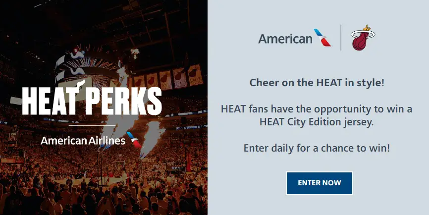 AA Heat Perks Miami Heat City Edition Jersey Giveaway (50 Winners)