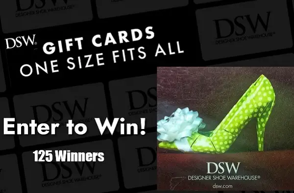 AARP DSW Gift Card Giveaway: Instant Win $10 Free Gift Cards (125 Winners)