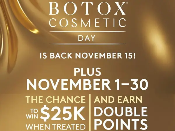 Botox Cosmetic Day Giveaway: Win $25000 Cash (5 Winners)