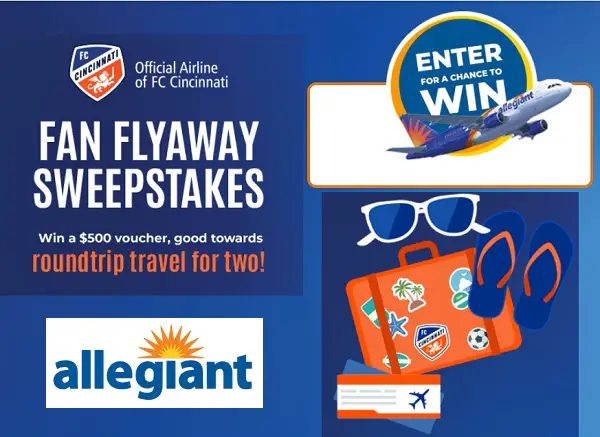 Allegiant 2024 FCC Fan Flyaway Sweepstakes: Win a Free Trip in $500 Travel Vouchers