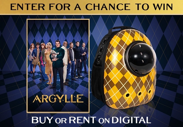 Argylle Movie Sweepstakes: Win a Travel Cat Backpack & Movies Anywhere Code