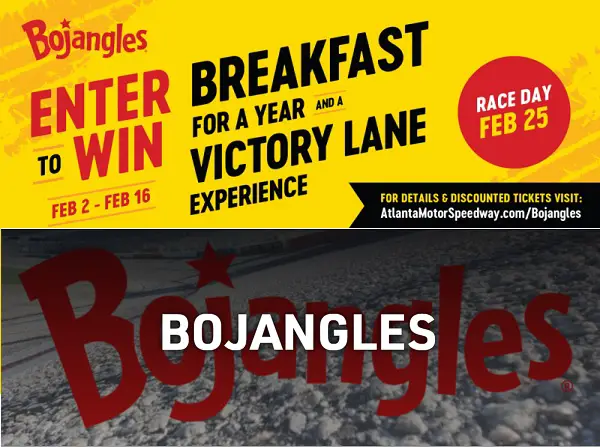 Atlanta Motor Speedway Bojangles Giveaway: Win Free Race Tickets, $3,650 Gift Card & More