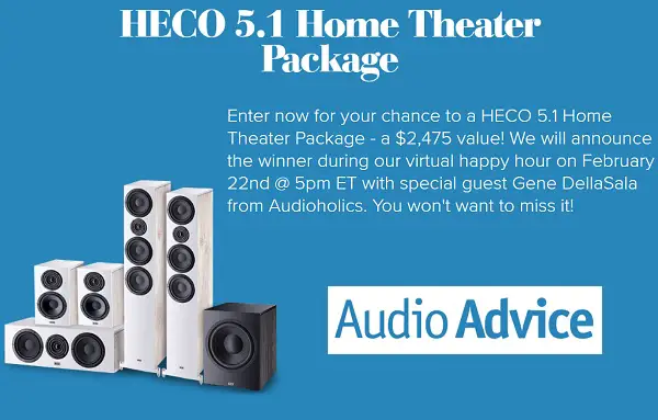 Audio Advice Giveaway: Win Home Theater Package