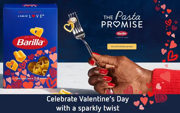 Barilla Love Pasta Promise Valentine’s Day Giveaway: Win Diamond Ring, Free Pasta & More